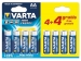 ALKALINE LR6/AA, 1.5 V PROMOPACK 4 + 4 st. 4906.121.448 (blister)