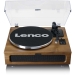 Platenspeler met 4 ingebouwde luidsprekers en bluetooth-ontvangst Wood