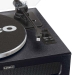 Platenspeler met 4 ingebouwde luidsprekers en bluetooth-ontvangst Zwart