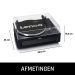 Platenspeler met 4 ingebouwde luidsprekers en bluetooth-ontvangst Zwart