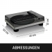 Platenspeler met ingebouwde luidsprekers USB-codering Grijs