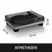 Platenspeler met ingebouwde luidsprekers USB-codering Grijs