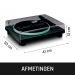 Platenspeler met PC-codering, luidsprekers en verlichting