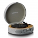Houten retro platenspeler met ingebouwde speakers, Bluetooth® en AT3600L cassette Grijs