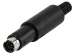 LUM-MP371S/8 8-polige mini DIN Connector Male PVC Zwart