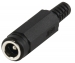 LUM-NEKJ21 HQ DC-CONNECTOR CONTRA PVC Zwart 5.7mm / 2.1mm