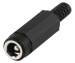 LUM-NEKJ25 HQ DC-CONNECTOR CONTRA PVC Zwart 5.7mm / 2.5mm