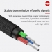 100cm jack audiokabel 3.5 mm male - 3.5 mm male vergulde contacten
