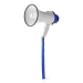 Megafoon | Maximaal bereik: 250 m | Maximale volume: 115 dB | Ingebouwde Microfoon | Ingebouwde sirene | Opnamefunctie | Blauw / Wit