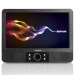 9 inch DVD dubbel scherm met beugels en hoofdtelefoon Zwart