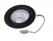 Meubelinbouwspot metaal, mat zwart 12 V G4-fitting