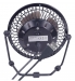 Mini USB Tafel-ventilator zwart