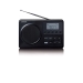 MPR-035BK Compacte Draagbare FM Radio met LCD Scherm Zwart