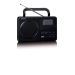 MPR-035BK Compacte Draagbare FM Radio met LCD Scherm Zwart