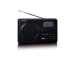 MPR-035BK Compacte Draagbare FM Radio met LCD Scherm Zwart