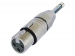 3-PIN XLR VROUWELIJK NAAR MONO 1/4" JACK