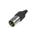 NTR-NC3MX 3-polige mannelijke kabelconnector met nikkelen behuizing en zilveren contacten