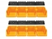 OMSB10YSET Set Magazijnbakken - 8 st. - 103 x 165 x 75 mm - Geel