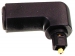 OPT-90PLUG Digitale Audio Adapter 90° Haaks TosLink Male - TosLink Female Zwart