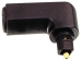 Digitale Audio Adapter 90° Haaks TosLink Male - TosLink Female Zwart