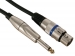 XLR-KABEL - XLR VROUWELIJK naar JACK 6.35 mm - MONO - 10 m