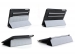 BESCHERMHOES MET INTELLIGENTE COVER EN ELASTISCHE BAND VOOR APPLE iPAD MINI - ZWART KUNSTLEER