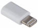 MICRO USB VROUWELIJK naar 8-PINS LIGHTNING MANNELIJK - WIT