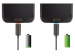 KABEL USB 2.0 A MANNELIJK NAAR MICRO-USB 5P MANNELIJK MET LED OPLAAD INICATIE  - ZWART - 1 m