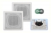 Vierkante inbouw plafond-luidsprekerset 5" (2 stuks)