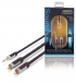 Stereo Audiokabel 3.5 mm Male - 2x RCA Male 1.00 m Antraciet