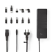 Notebookadapter 12 / 14 / 15 / 16 / 18.5 / 19 / 19.5 / 20 / 22 / 24 VDC 150 W