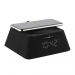 Q-Box FM Wekker - Bluetooth Luidspreker - Qi Powerbank (Zwart)