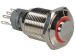 R1710O HOGE RONDE METALEN SCHAKELAAR SPDT 1NO 1NC - ORANJE RING