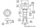 R18-25B  DRUKSCHAKELAAR OFF-(ON) ROOD 1A/125V
