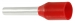 RND 465-00189 Adereindhuls Rood 1.0 mm²/8.0 mm PU = 100 ST