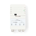 CATV-Versterker | Versterking: 25 dB | 47 - 694 MHz | Outputs: 2 | Versterkingsregelaar | Wit