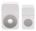 Plug-in Draadloze Deurbel Set 220V 85 dB Wit/Grijs