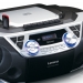 Draagbare Boombox met DAB+/FM-radio, Bluetooth®, CD, cassetterecorder en USB-speler Zilver