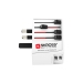 MUV USB (2xA) Compacte 2-polige wereldreisadapter met 2 geïntegreerde USB-poorten