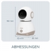 Wi-Fi-babyfoon met camera Wit/Taupe
