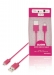 SMCA0202-09 USB 2.0 Kabel USB A Male - Micro-B Male Rond 1.00 m Roze