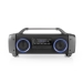 SPBB300BK Bluetooth® Party Boombox | 12 hrs | 2.2 | 60 W | Media afspeelmogelijkheden: AUX / Micro-SD / Radio / USB | IPX4 | Koppelbaar | Handgreep | Feestverlichting | Grijs / Zwart