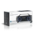 Bluetooth® Party Boombox | 12 hrs | 2.2 | 60 W | Media afspeelmogelijkheden: AUX / Micro-SD / Radio / USB | IPX4 | Koppelbaar | Handgreep | Feestverlichting | Grijs / Zwart