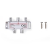 CATV-Splitter | 5 - 1000 MHz | Tussenschakeldemping: 8.0 dB | Outputs: 4 | 75 Ohm | Zink Legering