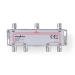 CATV-Splitter | 5 - 1000 MHz | Tussenschakeldemping: 10.0 dB | Outputs: 6 | 75 Ohm | Zink