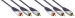 Component Videokabel 3x RCA Male - 3x RCA Male 1.00 m Zwart