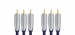 Component Videokabel 3x RCA Male - 3x RCA Male 1.00 m Zwart