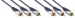 Component Videokabel 3x RCA Male - 3x RCA Male 3.00 m Zwart