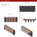 4-voudig 12 Volt schakelpaneel met LED indicatie