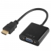 HDMI naar VGA omvormer + 3.5 mm audio uitgang